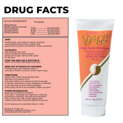DML Daily Facial Moisturizer SPF 25 shows non-greasy texture for makeup base.