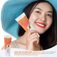 DML Facial Moisturizer SPF 25 label closeup highlighting broad spectrum protection