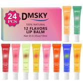 Dmsky 24-pack lip gloss bulk shows versatile shine and hydration for everyday use.