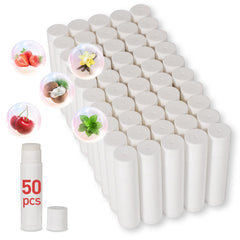 DMSKY lip balm 50 pack blank tubes ready for customization and gifting