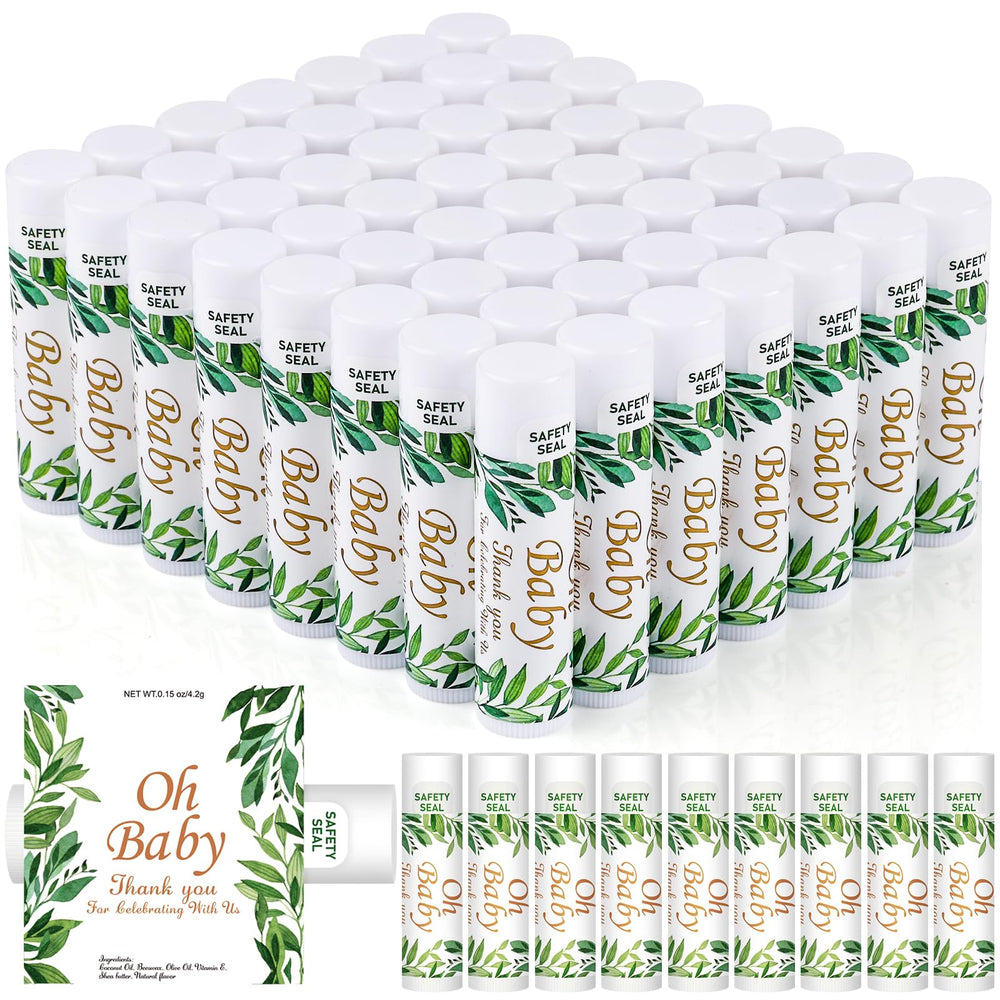 DMSKY baby shower lip balm with vanilla pattern, ideal as a guest favor.