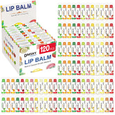 Dmsky lip balm 120-pack packaging front view for bulk gifting.