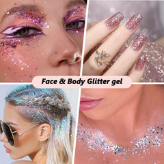 Dmsky cosmetic-grade glitter is safe for most skin types.