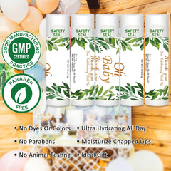 DMSKY vanilla flavor lip balm, sealed and simple to open for guests.