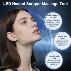 DOCEPERT heated muscle scraper ergonomic grip close-up for comfortable handling