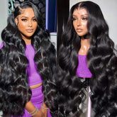 Dochuman 30inch body-wave lace-front wig for daily wear with natural look