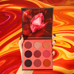docolor Eyeshadow Palette red shades swatches demonstrate blendable pigments for versatile looks