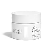Doctor Rogers Face Cream jar close-up highlights rich, non-greasy hydration texture.