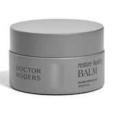 Doctor Rogers Restore Healing Balm jar closeup, soothing sensitive skin post-procedure care