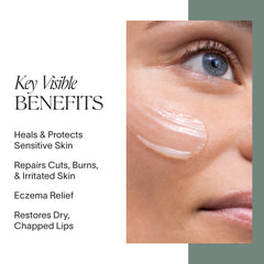Doctor Rogers Restore Healing Balm texture swatch, rich hydration for dry or irritated skin