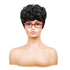 DOcute wig back view reveals full, dense volume for a bold silhouette