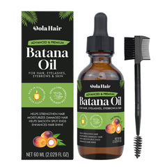 Dolahair Batana Oil bottle closeup for nourished, healthy-looking hair