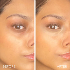 Blending under-eye corrector to blur fine lines for a natural glow