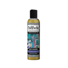Dollylocks Conditioning Hair and Scalp Oil bottle pour moisturizes locs and scalp.