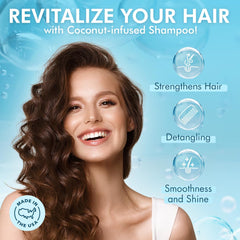 Dominican Magic Detangler Shampoo Coconut Infused with avocado oil for protection and nourishment