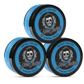 Don Juan Hybrido Pomade 3-pack with 4 oz jars for versatile styling options