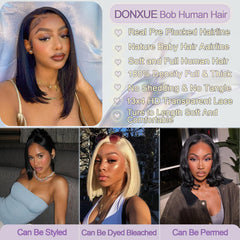 DONXUE wig with 180% density for fuller everyday volume.