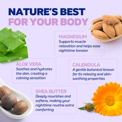 Aloe vera in DOODLE HOG Lavender Magnesium Cream provides gentle moisture.