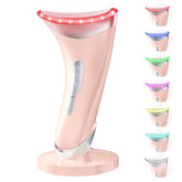Dopsikn 7-color light therapy massager with base for enhanced facial rejuvenation and ease of use.