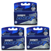 Dorco Pace 7 close-up of seven blades delivering a smooth, controlled shave