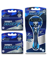 Dorco Pace 7 seven-blade razor system for a close, comfortable shave.