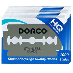 Dorco ST300 blades packaging highlights bulk value and secure storage