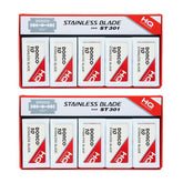 Dorco ST301 Platinum Extra blades close-up for precise, smooth shaves.