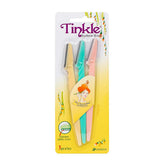 DORCO Tinkle 3ct dermaplaning tool pack for gentle facial hair removal and smoother skin.