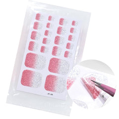 Dornail full toe nail wraps set with five sheets for versatile looks.