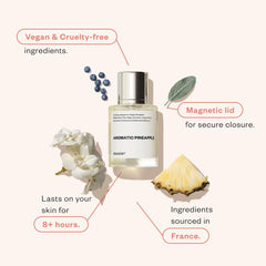 Dossier Aromatic Pineapple cap closeup highlighting premium masculine design