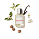 Dossier Gourmand Orange Blossom bottle front view; elegant design for daily wear.