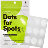 Dots for Spots patch packaging showing micro darts for targeted delivery