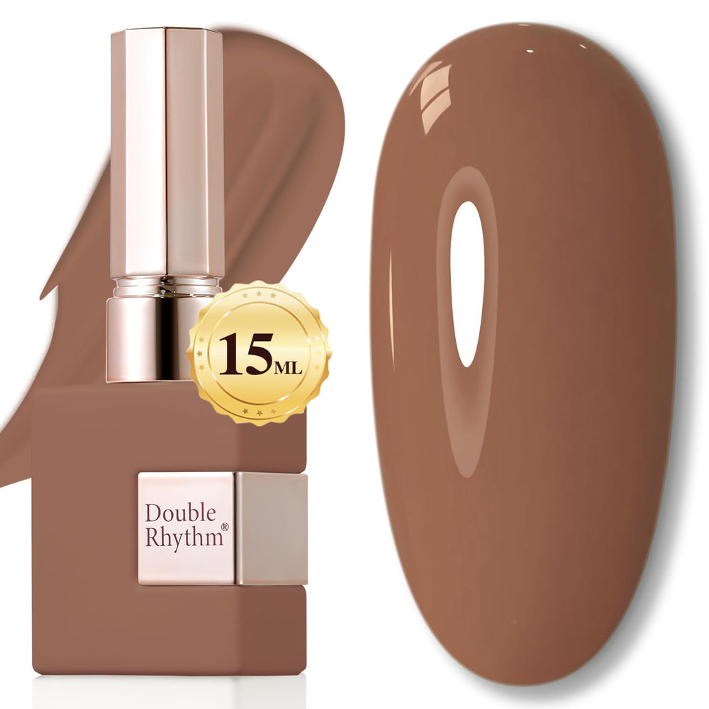 Double Rhythm gel polish cap close-up with a high-gloss finish