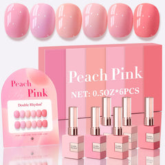 Double Rhythm gel polish set shown in full kit for at-home manicures with rich color