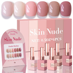 Double Rhythm gel polish set bottle closeup showing rich color