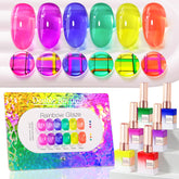 Double Rhythm 6Pcs Gel Polish bottle showing vibrant color for long-lasting nails.