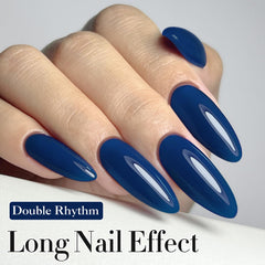 Double Rhythm jelly gel polish application process with even coverage