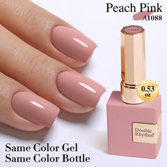 Double Rhythm at-home manicure setup showcasing easy application for DIY nails.