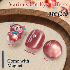 Double Rhythm base color swirl enables versatile home nail art options.