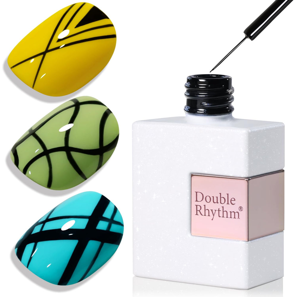 Double Rhythm bronze mirror gel liner for radiant metallic nails