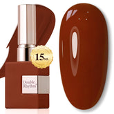 Double Rhythm Burgundy Gel Polish bottle with rich color for lasting manicures.