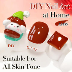 Double Rhythm Burgundy gel polish swatches showing true shade for precise color matching.