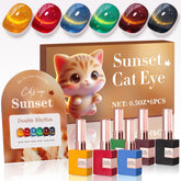 Double Rhythm Cat Eye bottle front showing shimmering finish for at-home nails