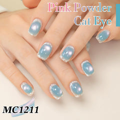 Close-up of magnet effect on Double Rhythm polish for dramatic jelly color.