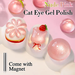 Double Rhythm magnet creates a striking cat-eye effect under light for unique nail art.