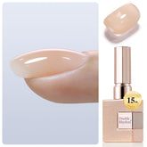 Double Rhythm clear gel nail polish bottle for at-home gel manicure.
