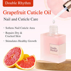 Double Rhythm Cuticle Oil brush applying product to nails for hydration.
