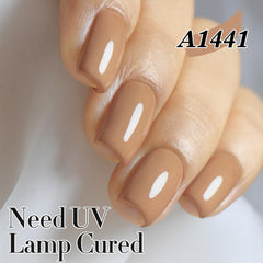 Double Rhythm Deep Nude A1441 brush-stroke shot shows smooth, even application.