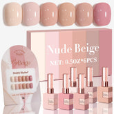 Double Rhythm gel polish 6pcs close-up bottle shows smooth pigment for at-home nails.