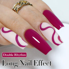 Application of Double Rhythm gel polish brush for clean, precise coats